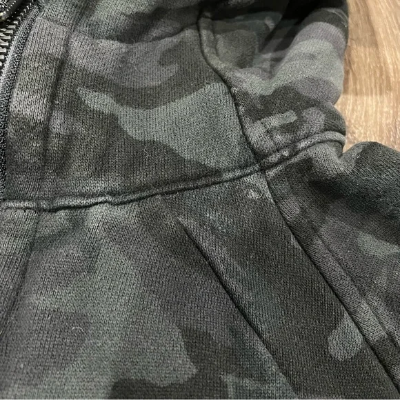 Lululemon Scuba Hoodie *Light Cotton Fleece Incognito Camo Multi Grey Size 6 - Picture 13 of 14